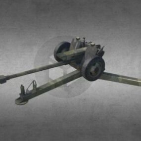 Urss Howitzer Gun Weapon τρισδιάστατο μοντέλο