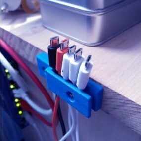 Τρισδιάστατο μοντέλο θήκης τραπεζιού καλωδίου USB για εκτύπωση