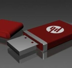 HP USB ドライブ 3D モデル