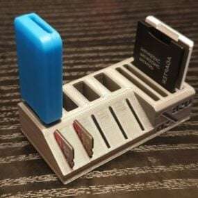 印刷可能な USB SD ホルダー 3D モデル
