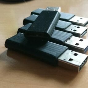 USB 超薄外壳可打印 3d 模型