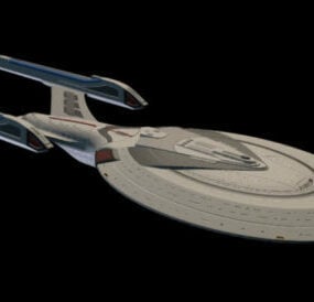 نموذج تصميم سفينة الفضاء USS Enterprise ثلاثي الأبعاد