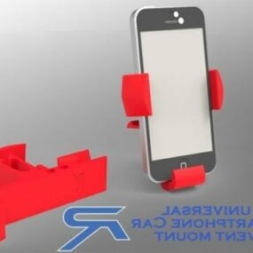 Afdrukbaar 3D-model voor telefoonautoventilatie