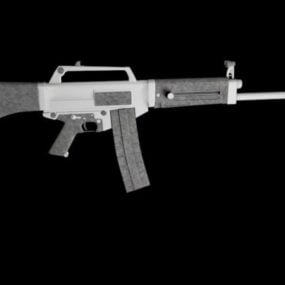 Western Sniper Rifle Gun 3d model