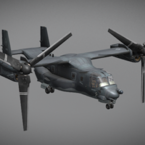 Τρισδιάστατο μοντέλο Usa V22 Osprey Aircraft