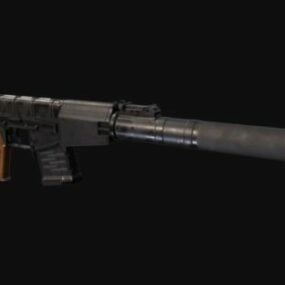 Charleville Rifle 1777 Gun 3D malli