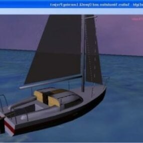 Barco marinero vagabundo modelo 3d