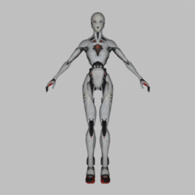 로봇 전사 공상 과학 로봇 3d 모델