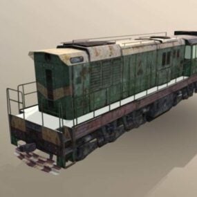 نموذج سيارة القطار الحديدي Wip ثلاثي الأبعاد