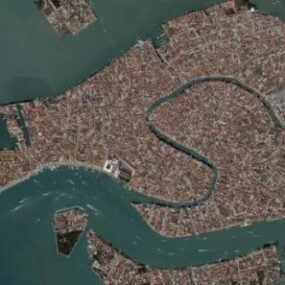 โมเดล 3 มิติภายนอกเมืองเวนิส