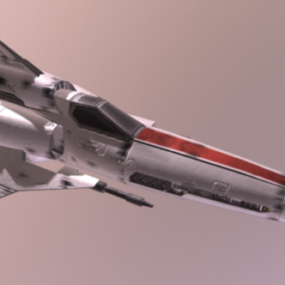 3д модель научно-фантастического космического корабля Viper