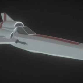 Spaceship Mkii Scifi Aircraft 3d model