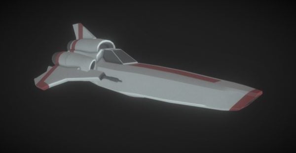 Spaceship Mkii Scifi Aircraft