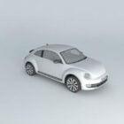 Srebrny Volkswagen Beetle Car 2012