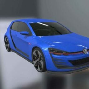 โมเดล 3 มิติของรถยนต์ Volkswagen Gti Vision