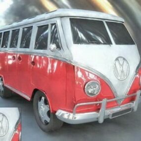 3d модель автобуса Volkswagen Transporter