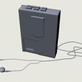 3д модель кассетного плеера Sony Walkman