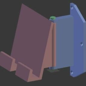 3D model stojánku na telefon na zeď pro tisk