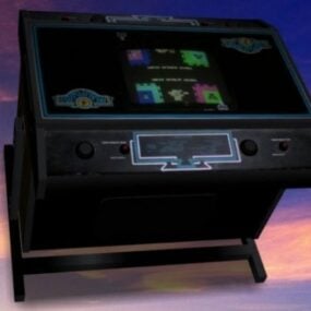 Mô hình 3d Máy trò chơi điện tử trên bàn cocktail Warlords