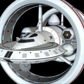 航天器曲速船3d模型