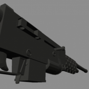 Wastelande Rifle Army Attack Gun 3d model