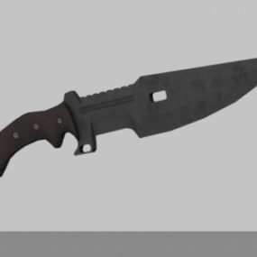 Viejo cuchillo de caza modelo 3d