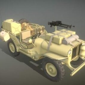 Willys Jeep Car Vehicle 3d model