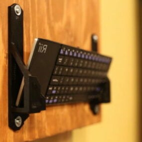 Udskrivbart trådløst tastatur vægbeslag 3d-model