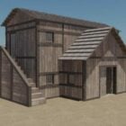 Conception de la vieille maison en bois