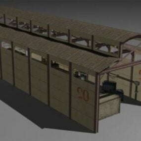 Gaming Hangar Building 3d model