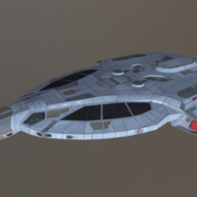 Nave espacial de ciencia ficción clase Yaris modelo 3d
