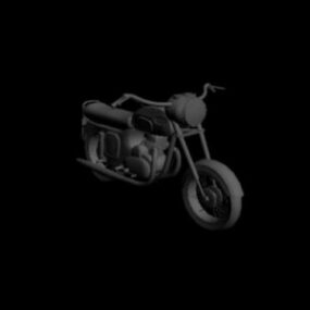 موتور سیکلت هندی مدل سه بعدی