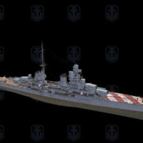 扎拉军用巡洋舰3d模型