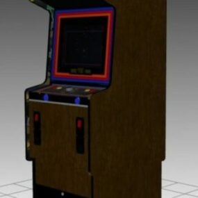 3д модель вертикального аркадного игрового автомата Zektor