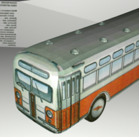 Voiture de bus Zis-154 modèle 3D