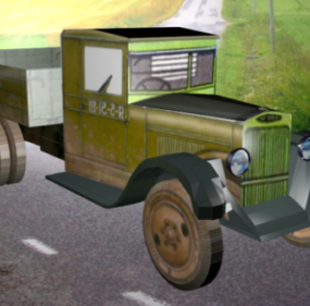 Zis-5 Old Truck 3D model