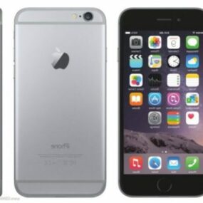 Apple Iphone 6 Sølv 3d-modell