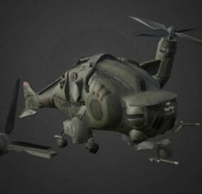 Fallout Crashed Aircraft 3d model