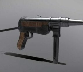 WW2 גרמנית Gun Mp40 דגם תלת מימד