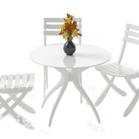 テーブルと椅子の組み合わせ3Dモデル
