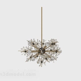 Flower Shape Pendant Lamp 3d model