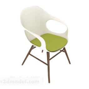 咖啡塑料椅3d模型
