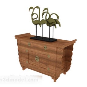Entrance Hall Cabinet With Decoration 3d model