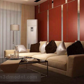 Interior Modern Living Room Design 3d model