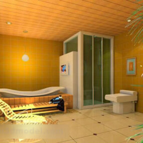 Bathroom Integrated Ceiling Interior V1 3d model