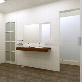 Modelo 6d do interior do banheiro V3