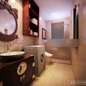 Toilet Interior V9 3d model