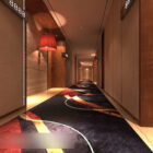 Hotel Corridor Interior V1