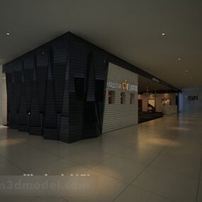 Intérieur d'exposition de magasin modèle 3D