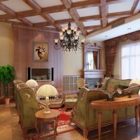 Living Room Interior V11 3d model